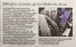 Billington Powers Up for Midlands Show