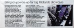 Billington Powers Up For Midlands Show ~ Cornish Guardian