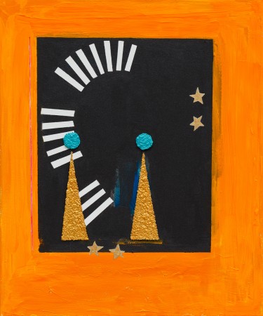 And Accordingly Proceed The Knowledgeable ~ 50cm x 60cm ~ mixed media on canvas ~ Chris Billington