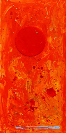 Temple Of The Sun ~ 50cm x 100cm ~ mixed media on canvas ~ Chris Billington