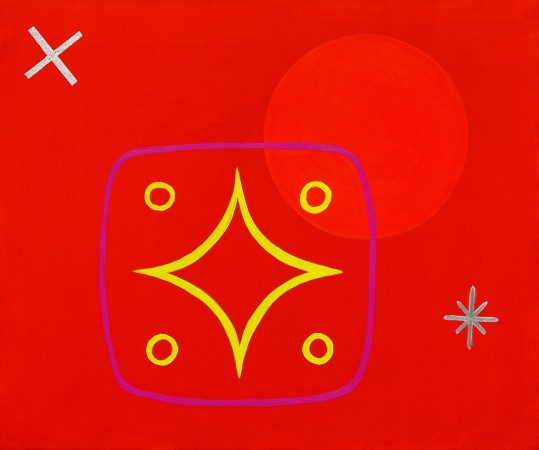 Transit of Venus ~ 60cm x 50cm ~ acrylic on canvas ~ Chris Billington