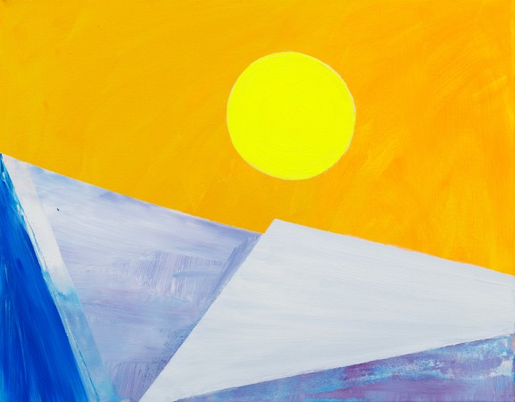 Winter Sun On Turner Contemporary (2012) ~ 50cm X 40cm ~ Chris Billington