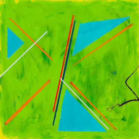 Teenage Kicks (2014) - 12in X 12in -Punk The Transatlantic Paintings - Chris-Billington - Sold Modern Art