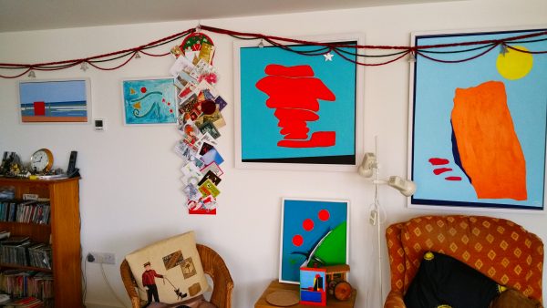 Private Collection of Chris Billington Paintings - 'Penzance Promenade', 2008, 'Fractions Of Horus', 2012, 'The Cheesewring', 2009, 'Carn Euny', 2011, 'The Holly'. 2012 - Penzance, Cornwall Dec 2016